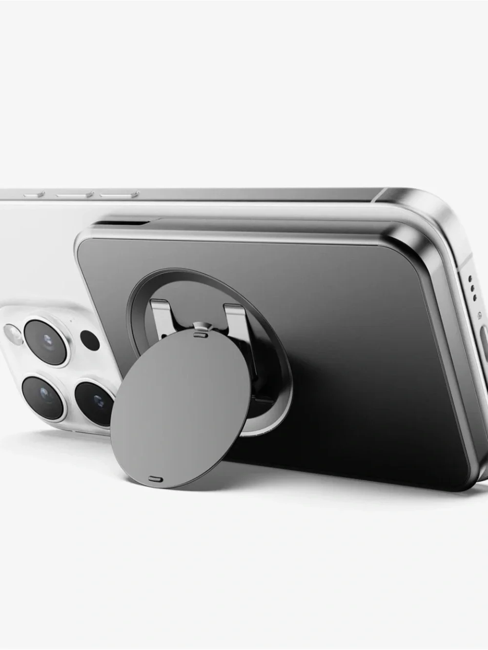 OhSnap Grip Wallet - MagSafe Phone Grip and Card Holder - Black